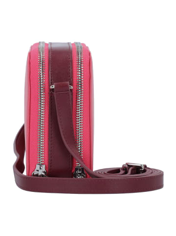 DuDu Umhängetasche Leder 19 cm in raspberry