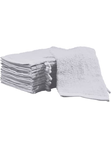 REDBEST Frottier Waschhandschuh 12er-Pack Oceanside in silber
