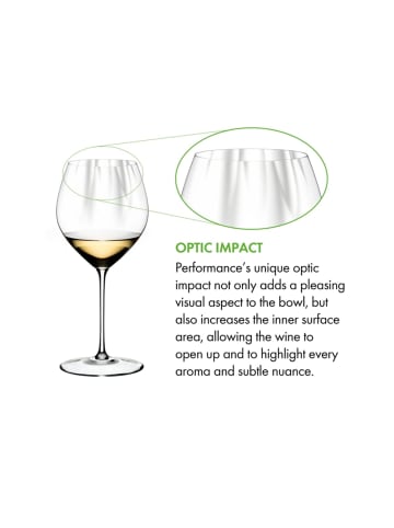 2er Set Chardonnay Gläser Performance in Transparent 727 ml