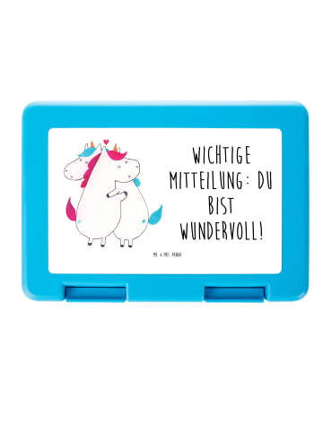 Mr. & Mrs. Panda Rundungerbrotdose Einhorn Mitteilung mit Spruch in Weiß