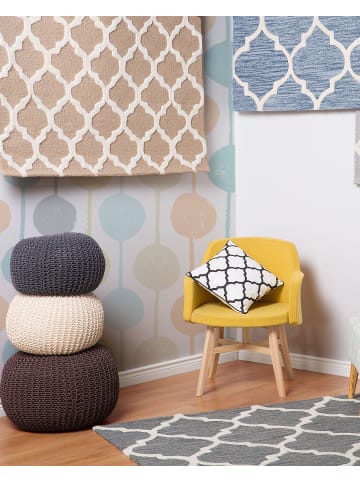 Beliani Kurzflor ERBAA in Beige - (W) 80 x (H) 1 x (L) 150 cm