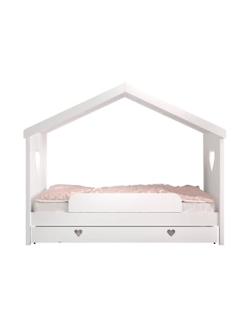 58 aufm Kessel HAUSBETT Kamila 4 213x172x99 aus Massivholz+MDF in Weiß