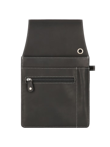 Esquire Dallas Kellnertasche Leder 15,5 cm in schwarz