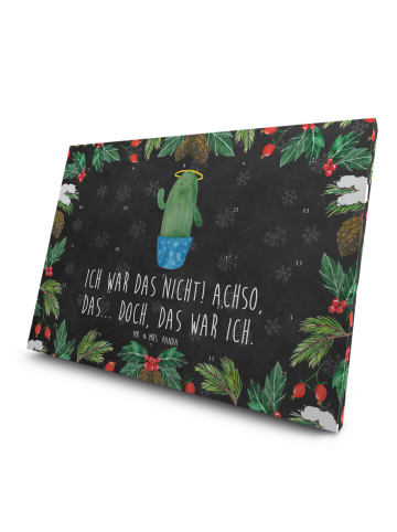 Mr. & Mrs. Panda Advents-Teekalender Kaktus Heilig mit Spruch in Kreidetafel