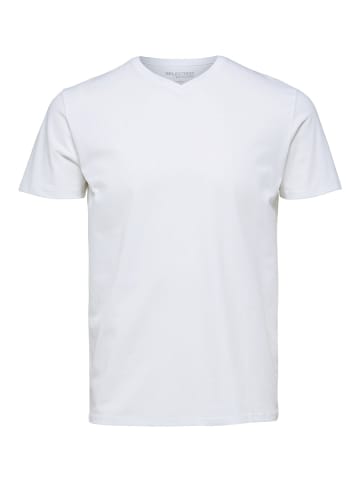 SELECTED HOMME T-Shirt SLHAEL in Weiß