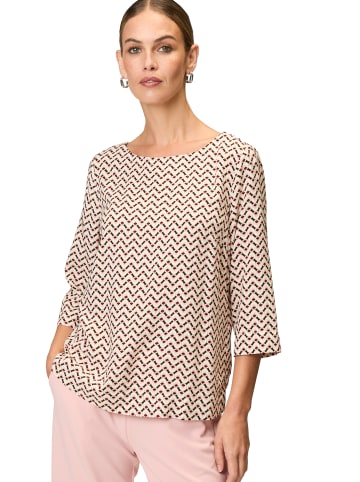 Zero  Bluse mit grafischem Druck in BlackCream