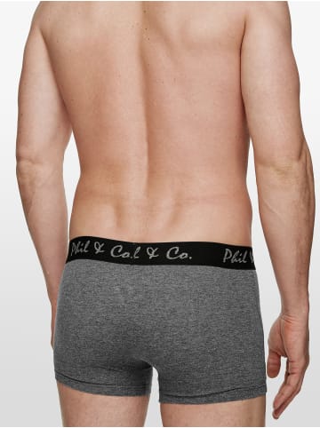 Phil & Co. Berlin  Boxer Retropants in Schwarz/Anthrazit