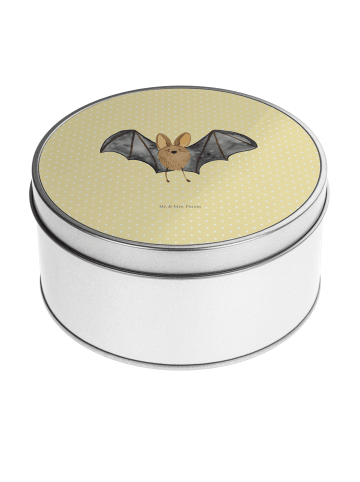 Mr. & Mrs. Panda Keksdose Fledermaus Flügel ohne Spruch in Gelb Pastell