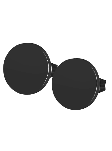 Adeliás Damen Ohrringe – Ohrstecker aus Edelstahl in schwarz