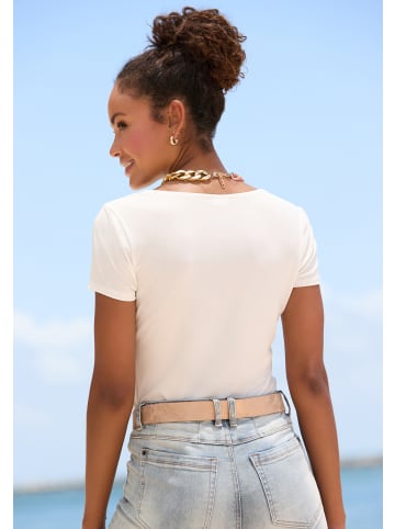 LASCANA T-Shirt in weiß
