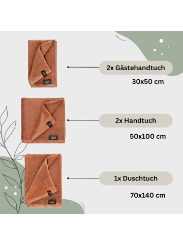 Schöner Wohnen Kollektion Handtuch Set SENSE in Rost
