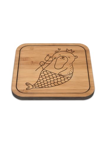 Mr. & Mrs. Panda Tischuntersetzer Wassermann Astrologie ohne Spruch in Transparent