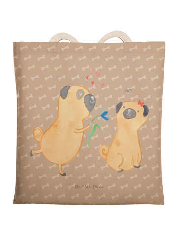 Mr. & Mrs. Panda Tasche Mops Verliebt ohne Spruch in Hundeglück