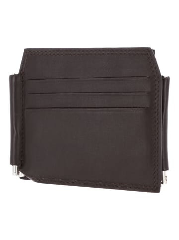 Golden Head Polo Geldbörse RFID Schutz Leder 11 cm Geldscheinklammer in dunkelbraun