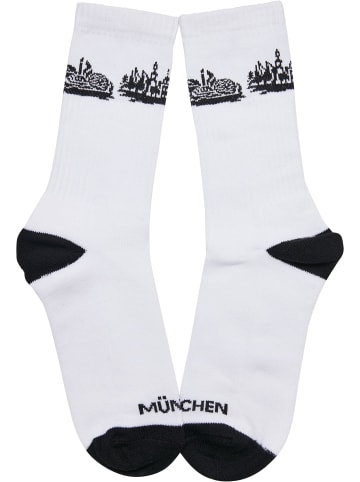 Mister Tee Mister Tee Unisex Major City 089 Socks 2-Pack in black/white