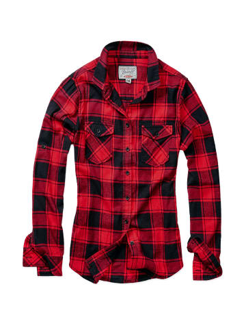 Brandit Flanell-Hemden in red/black