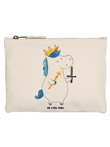 Mr. & Mrs. Panda Schminktasche Einhorn König mit Schwert ohne Sp... in Weiß