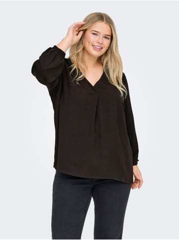 ONLY Carmakoma Bluse in Black Coffee 1