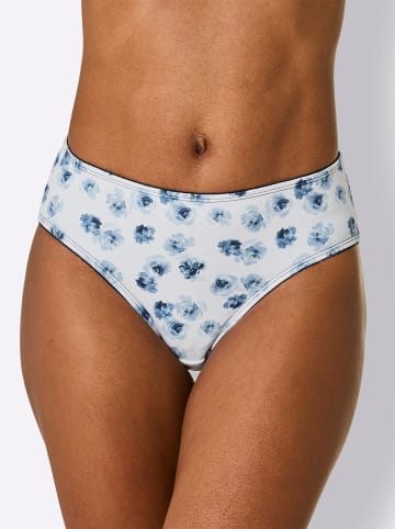 WITT WEIDEN Jazzpants in weiß-marine-bedruckt + marine