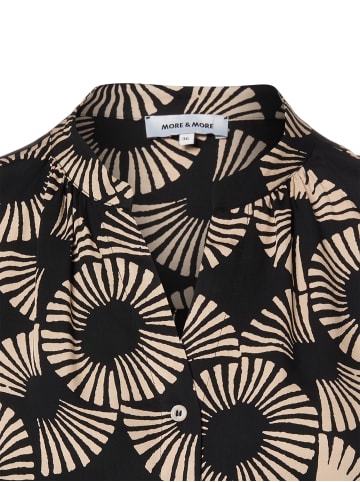 More & More Bluse in melange schwarz - 0001