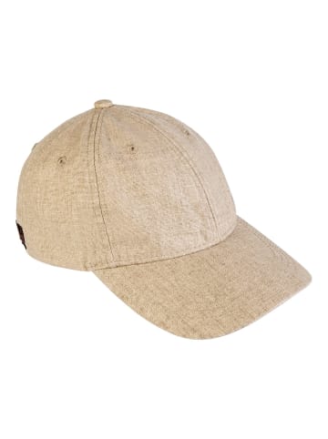 Camel Active Cap aus einem Baumwoll-Leinen-Mix in Sand