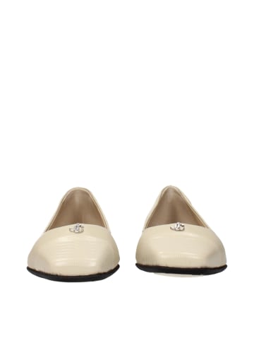 Jimmy Choo Beige Leder Ballerina Flache Schuhe