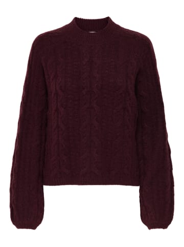 JDY Strickpullover in Maroon Banner