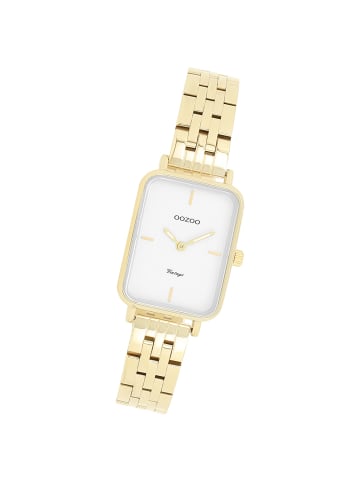 Oozoo Analog-Armbanduhr Oozoo Vintage Series gold extra groß (ca. 24x28mm)