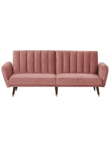 Beliani Schlafsofa VIMMERBY in Rosa - (W) 212 x (H) 90 x (L) 80 cm