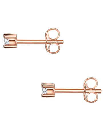 Glanzstücke München Ohrstecker Sterling Silber Zirkonia in roségold