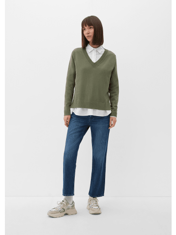 s.Oliver Pullover langarm in Olive