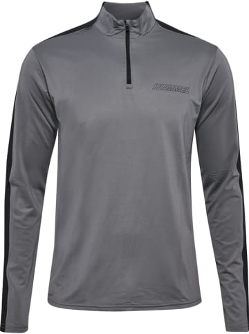Hummel Trainingsjacke "Te Strength Pl Half Zip" in Grau