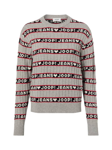 JOOP! Strickpullover in hellgrau schwarz - 0001
