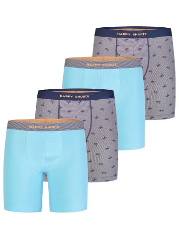 Happy Shorts Boxer Jersey Long in sortiert 3