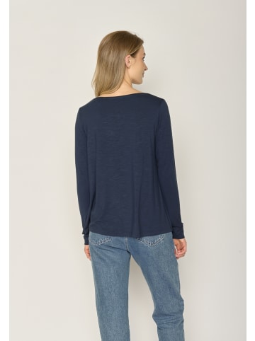 GreenBomb Longsleeve Basic in Blau verwaschen