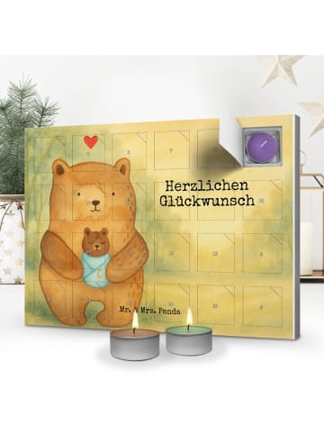 Mr. & Mrs. Panda Duftkerzen Adventskalender Bär Baby Design mit ... in Weiß