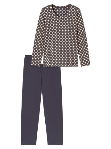 Schiesser Schlafanzug Comfort Essentials in graphit