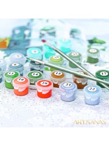 ARTNANAS DIY Malen nach Zahlen Set-"Lila Lady"