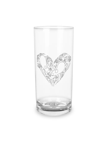 Mr. & Mrs. Panda Wasserglas Mäuse Herz ohne Spruch in Transparent