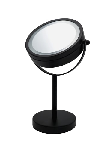 RIDDER Kosmetik-Standspiegel Daisy mit LED schwarz