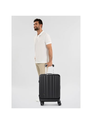 benzi 5801 4 Rollen Kabinentrolley 55 cm Laptopfach in schwarz