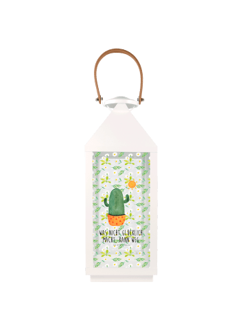Mr. & Mrs. Panda Laterne Kaktus Sonne mit Spruch in Transparent