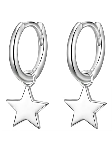 Glanzstücke München Creolen Stern Sterling Silber in silber