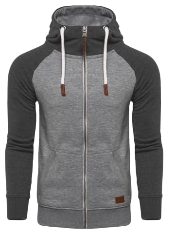 behype Sweatjacke HENRAY in Grau