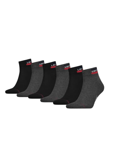 Levi´s Socken 6er Pack in Schwarz/Grau