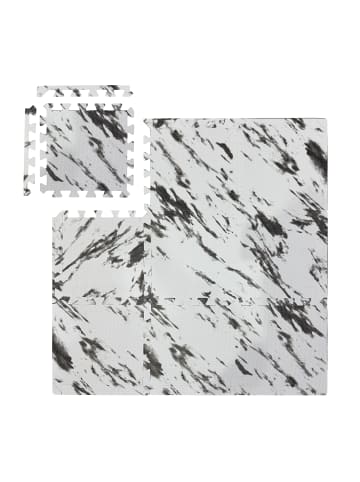 relaxdays 18x Bodenschutzmatte in Weiß