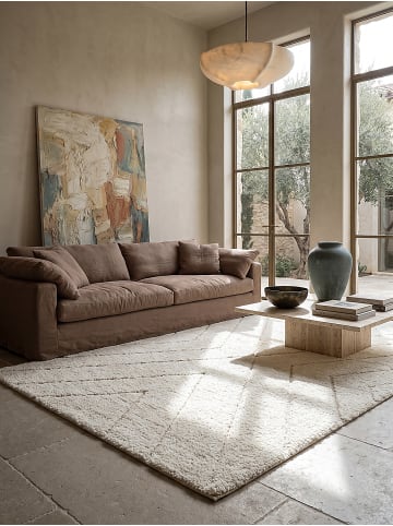 KADIMA DESIGN Teppichläufer Berber weich wohnlich Wohnzimmer Schlafzimmer gemütlich in Creme