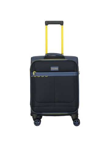 travelite Color Craze - 4-Rollen-Kabinentrolley S 55 cm (dunkelblau) in dunkelblau