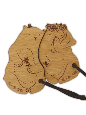 Mr. & Mrs. Panda Partner-Schlüsselanhänger Bär Hochzeit ohne Spruch in Keine Angabe