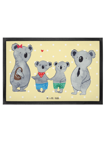 Mr. & Mrs. Panda fußmatte Koala Familie zwei ohne Spruch in Gelb Pastell